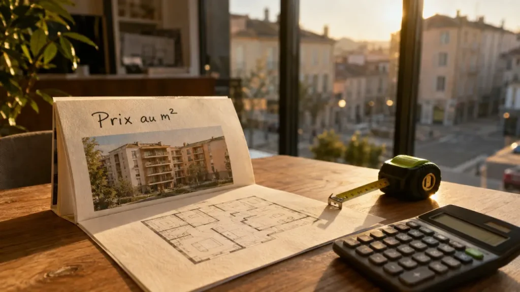 Achat appartement bourg en bresse : vue agence avec prix au m²