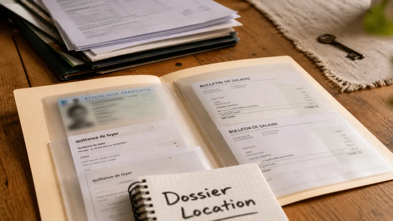 Documents à fournir location : dossier avec pièces et clés