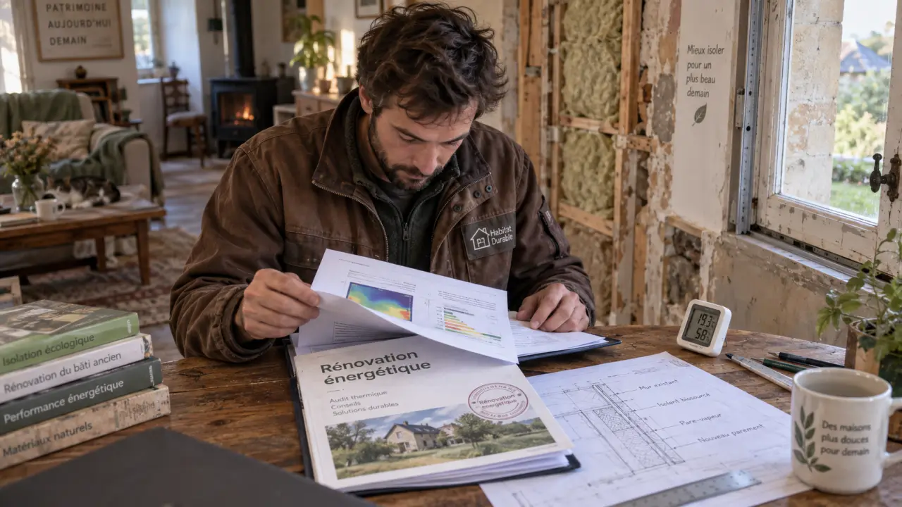 Rénovation énergétique maison : technicien audit isolation thermique